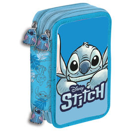 Disney Stitch Smile triple pencil case