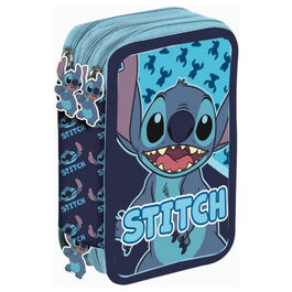 Disney Stitch Abstract triple pencil case