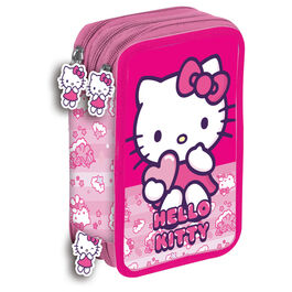 Hello Kitty triple pencil case
