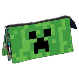 Minecraft Characters triple pencil case
