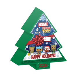 Pocket POP pack 4 figures Marvel Tree Holiday Exclusive Pocket POP pack 4 figures Marvel Tree Holiday Exclusive