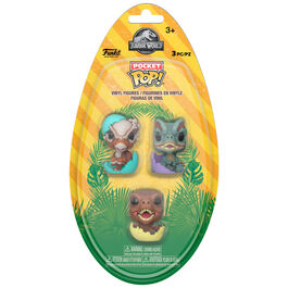 Blister 3 figuras Pocket POP Egg Jurassic World