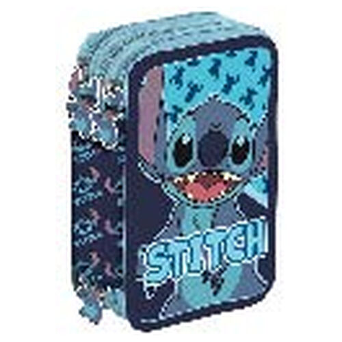 Disney Stitch Abstract triple pencil case