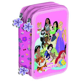 Disney Princess triple pencil case