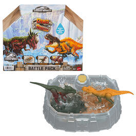 Set 2 Dinosaurios Dino Reveal Battle Pack Jurassic World surtido