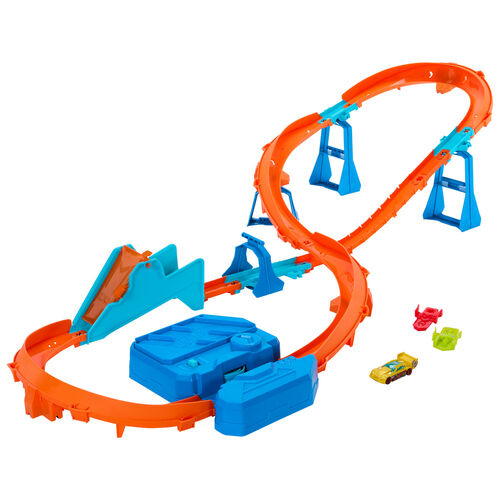 Pista Carreras con Salto Impulsado Hot Wheels