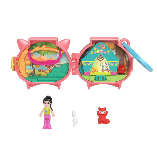 Estuche Panda Rojo Polly Pocket