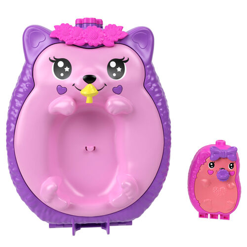 Polly Pocket Mama Hedgehog and Baby chest bag