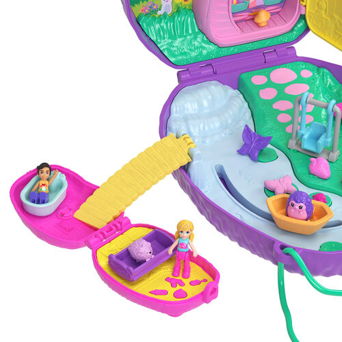 Polly Pocket Mama Hedgehog and Baby chest bag