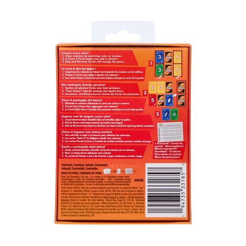 Juego cartas UNO Zero