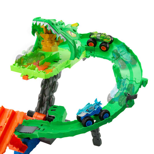 Pista Dragon Destruction Monster Trucks Hot Wheels
