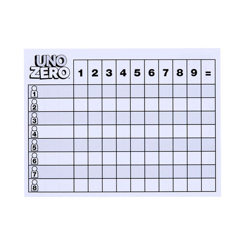 Juego cartas UNO Zero