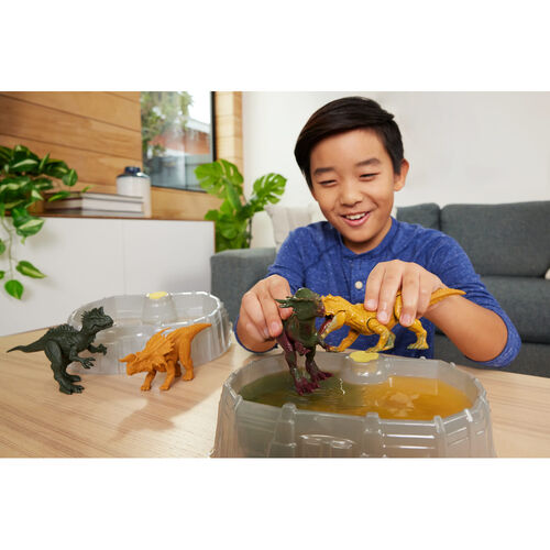Set 2 Dinosaurios Dino Reveal Battle Pack Jurassic World surtido