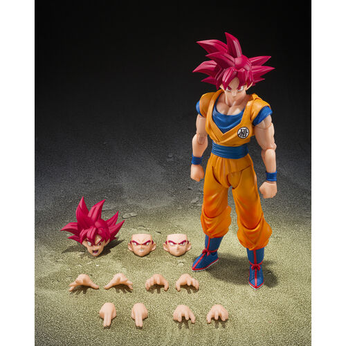 Figura S.H.Figuarts Super Saiyan God Son Goku God Aura Dragon Ball Super 14,5cm