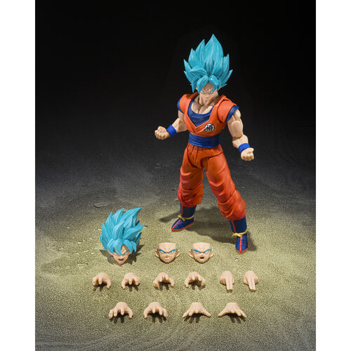 Figura S.H.Figuarts Super Saiyan God Super Saiyan Son Goku Blue Power Transcending Limits Dragon Ball Super 14,5cm