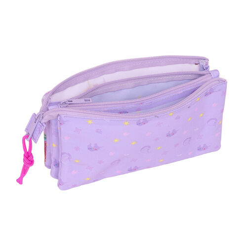 Unicorn Academy triple pencil case