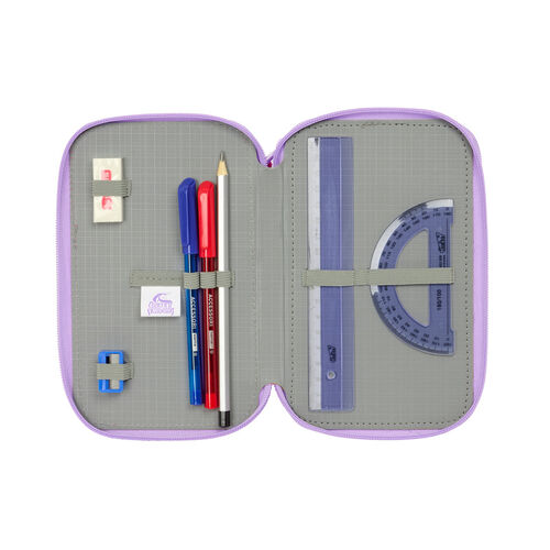 Unicorn Academy triple pencil case 37pcs