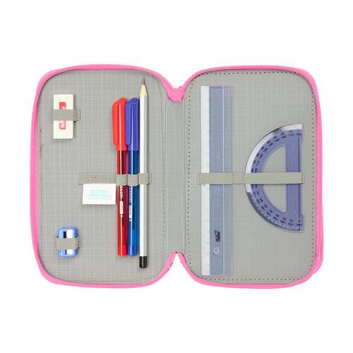 Plumier Confetti La Casa de Muñecas de Gabby triple 37pzs