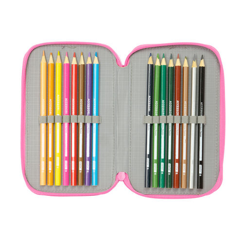 Plumier Confetti La Casa de Muñecas de Gabby triple 37pzs