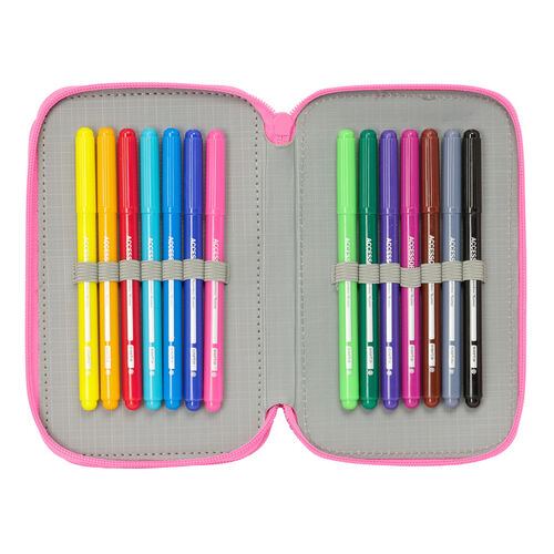 Plumier Confetti La Casa de Muñecas de Gabby triple 37pzs