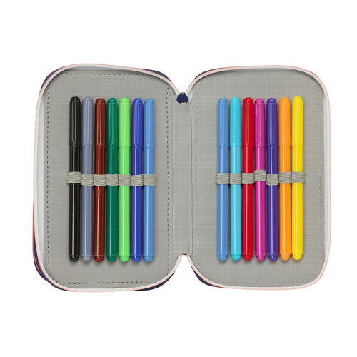 F.C. Barcelona 2 Equipment 25/26 triple pencil case 37pcs