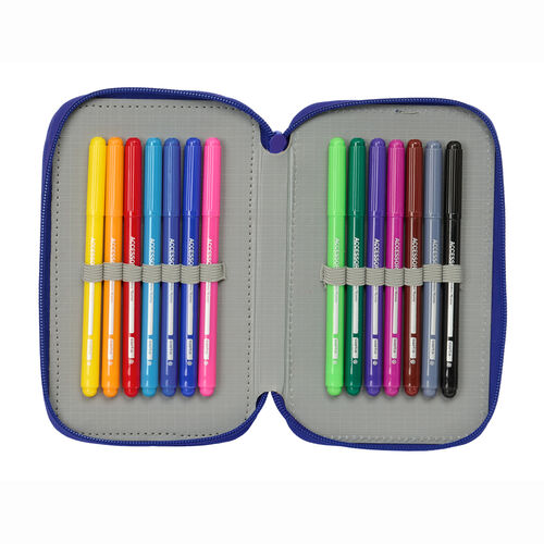 Plumier Atletico de Madrid triple 37pzs