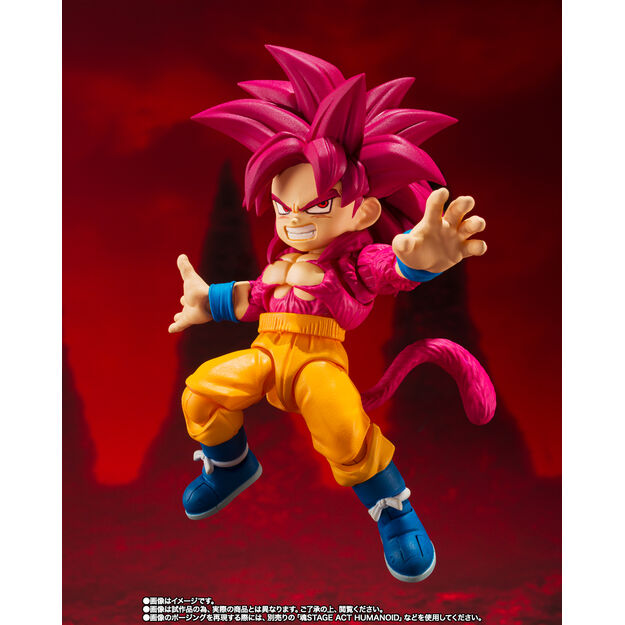Figura S.H. Figuarts Super Saiyan Level 4 Son Goku Dragon Ball Daima 8cm