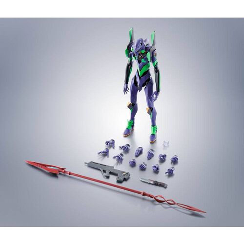 Figura Evangelion Test Type-01 + Spear of Cassius Renewal Color Edition Reissue Robot Spirits Evangelion: 3.0+1.0 Thrice Upon a Time 7cm