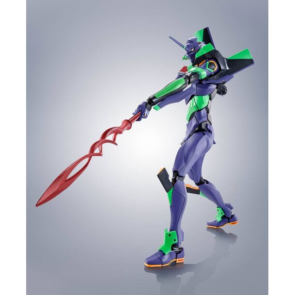 Figura Evangelion Test Type-01 + Spear of Cassius Renewal Color Edition Reissue Robot Spirits Evangelion: 3.0+1.0 Thrice Upon a Time 7cm