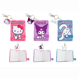 Hello Kitty and Friends assorted A7 plush notebook