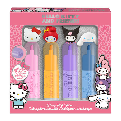 Hello Kitty and Friends pack 4 highlighters