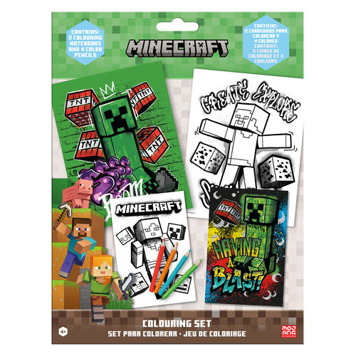 Set colorear Minecraft