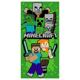 Minecraft microfibre beach towel