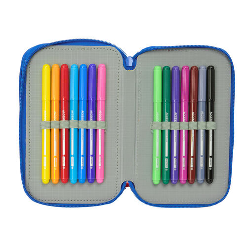 Disney Mickey Today triple pencil case 37pcs