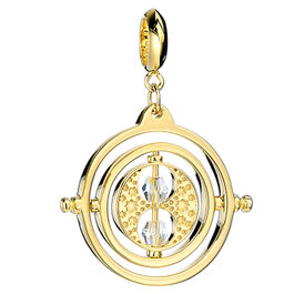 Harry Potter Time Turner sterling silver gold plated slider charm