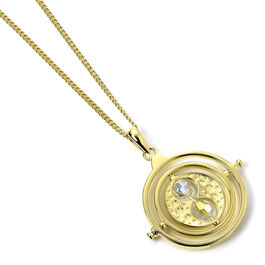 Harry Potter Time Turner  sterling silver gold plated necklace