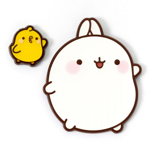Molang and Piu Piu pin badge