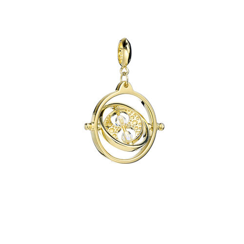 Harry Potter Time Turner sterling silver gold plated slider charm