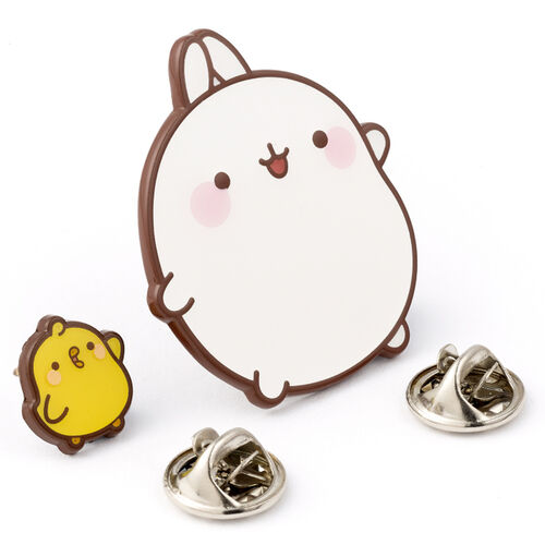 Molang and Piu Piu pin badge