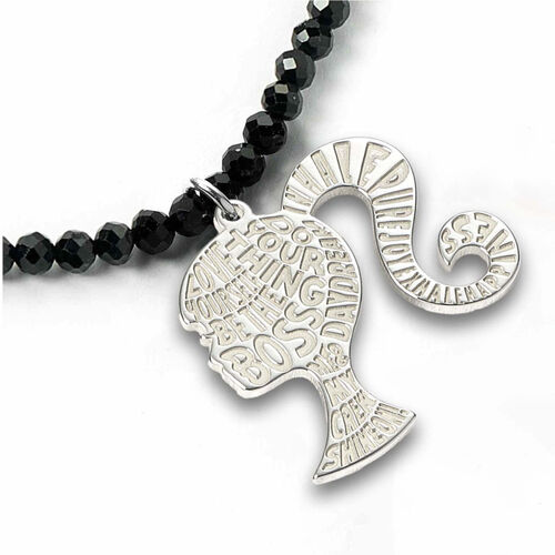 Colgante Silhouette Barbie plata