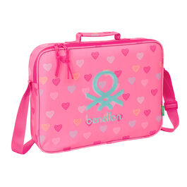 Benetton Heart school briefcase