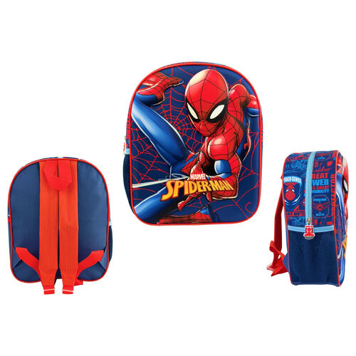 Mochila 3D Web Marvel Spiderman 30cm