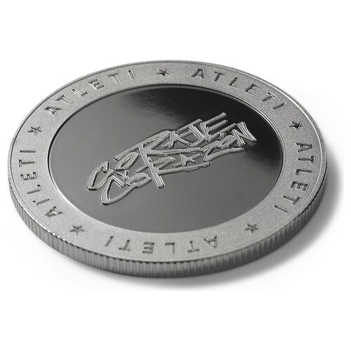 Moneda Coraje y Corazon Atletico de Madrid