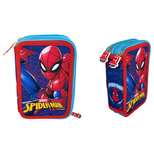 Marvel Spiderman Web triple pencil case