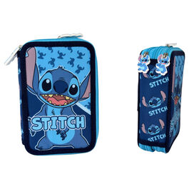 Disney Stitch Abstract triple pencil case