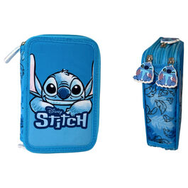 Disney Stitch Smile triple pencil case
