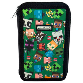 Minecraft Characters triple pencil case