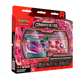 Blister cartas League Battle Deck Team Rockets Mewtwo Ex Pokemon Latino