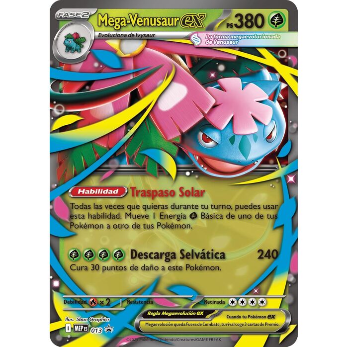 Blister Premium cartas Mega-Venusaur Pokemon Latino