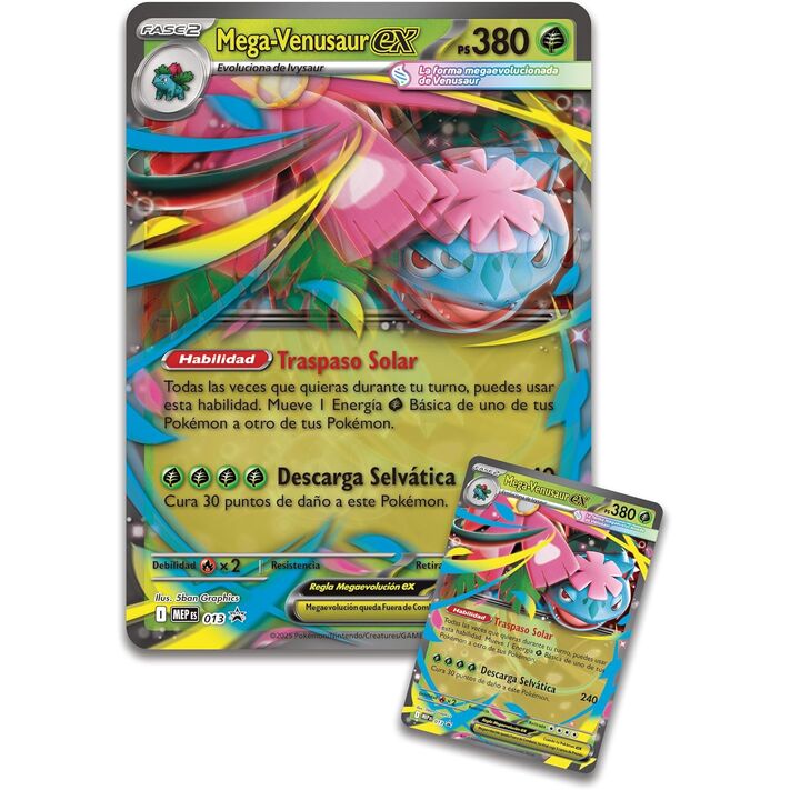 Blister Premium cartas Mega-Venusaur Pokemon Latino